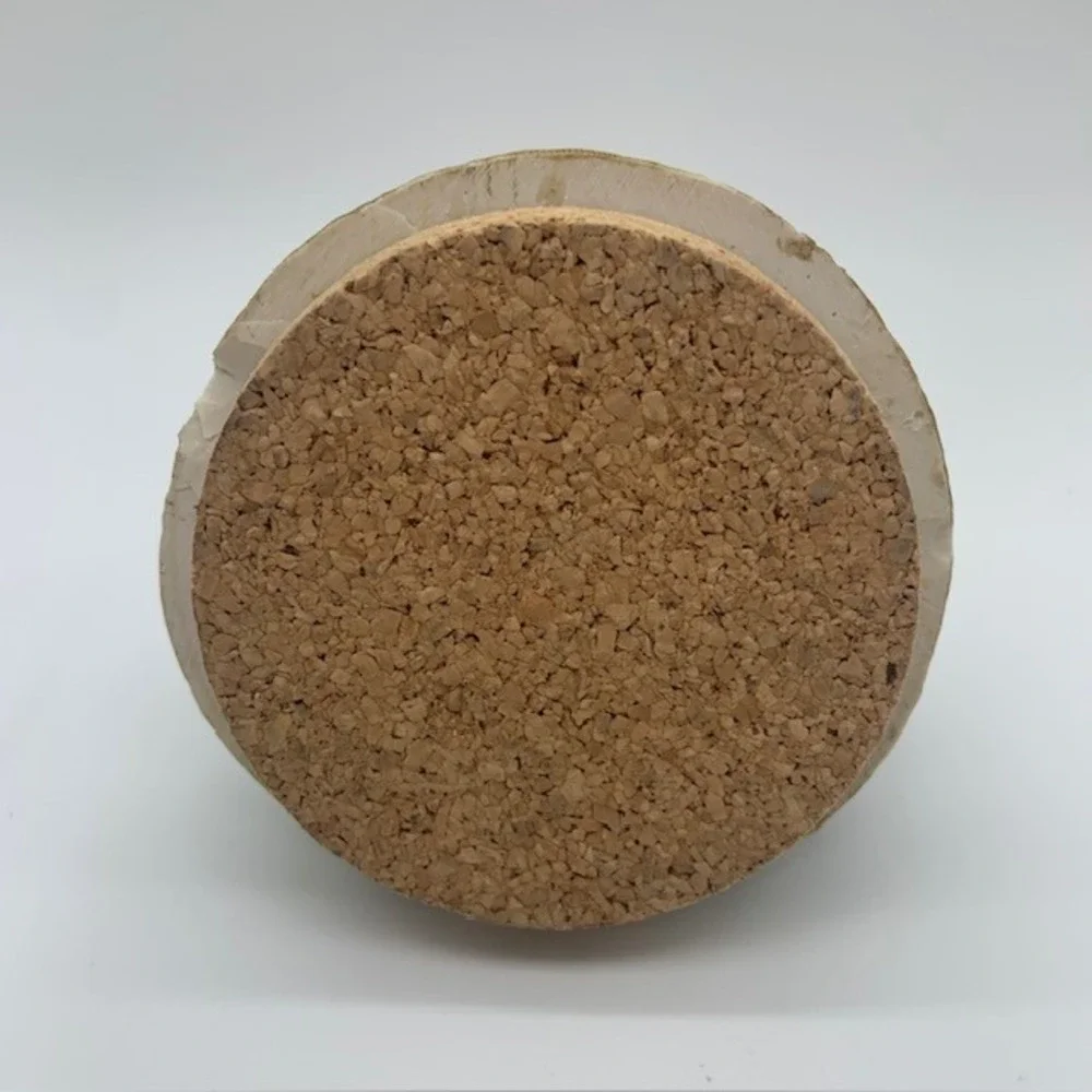Strawberry Glass Canister Cottagecore Kitchen Storage Jar Ceramic Fruit Lid Cork
